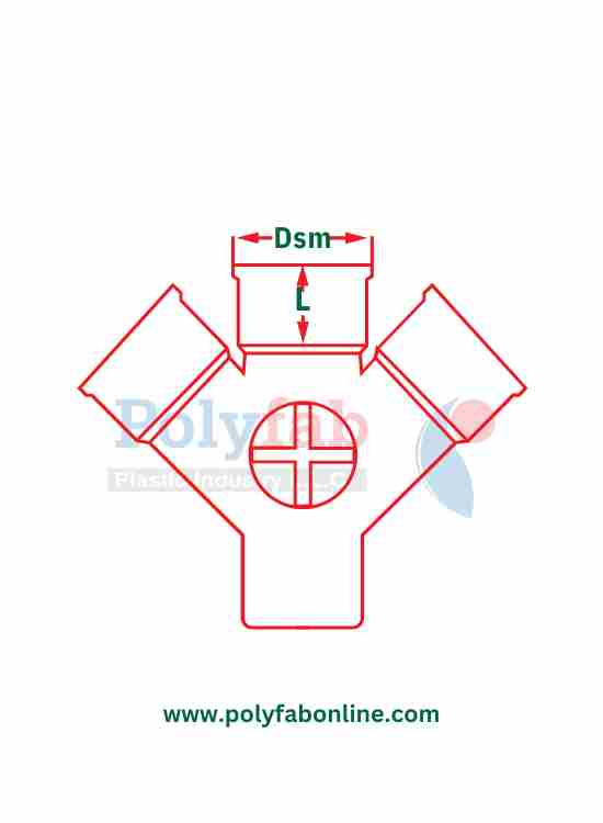 Access Double Y-Branch 45deg S/W